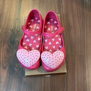Mini Melissa pink heart flats